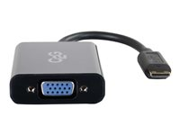 C2G HDMI Mini to VGA and Audio Adapter Converter Dongle - videokonverterare - svart 80504