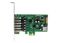 StarTech.com PCI Express USB 3.0-kort med 7 portar - standard- och lågprofilsdesign - USB-adapter - PCIe 2.0 PEXUSB3S7
