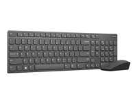 Lenovo Professional Ultraslim Combo - sats med tangentbord och mus - QWERTY - USA/Europa - järngrå Inmatningsenhet 4X30T25801