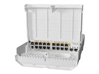 MikroTik netPower 16P - switch - 16 portar CRS318-16P-2S+OUT