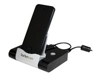 StarTech.com 3 Port USB 3.0 Hub plus Combo Fast Charge Port (2.1A) with Smartphone / Tablet Stand - hubb - 3 portar ST4300U3C1B