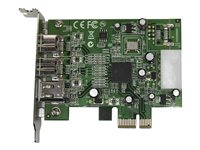 StarTech.com 2b 1a lågprofils 1394 PCI Express FireWire-kortadapter med 3 portar - FireWire-adapter - PCIe - 2 portar PEX1394B3LP