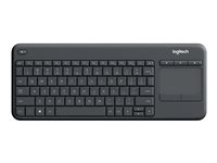 Logitech Wireless Touch Keyboard K400 Plus - tangentbord - tjeckiska - svart 920-007151