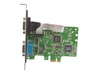 StarTech.com PCI Express seriellt kort med 2 portar och 16C1050 UART - RS232 - seriell adapter - PCIe - RS-232 x 2 PEX2S1050