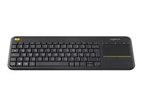 Logitech Wireless Touch Keyboard K400 Plus - tangentbord - tysk - svart Inmatningsenhet 920-007127