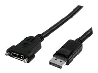 StarTech.com 3 ft / 91 cm 20 pin DP DisplayPort Extension Panel Mount Cable - DisplayPort to DisplayPort - Male to Female (DPPNLFM3PW) - DisplayPort-kabel - 91 cm DPPNLFM3PW