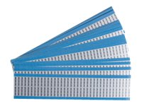 Brady Solid Numbers Wire Marker Card 9 - lednings/kabelmärkare (förtryckt) AF-9-PK