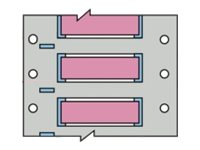 Brady PermaSleeve Wire Marking B-342 - bestrålade etiketter - matt - 500 stk - 6 x 50.8 mm 3PS-125-2-PK-S