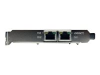 StarTech.com Dual Port PCI Express Gigabit Ethernet Network Card Adapter - 2 Port PCIe NIC 10/100/100 Server Adapter with PoE PSE (ST2000PEXPSE) - nätverksadapter - PCIe - Gigabit Ethernet x 2 ST2000PEXPSE