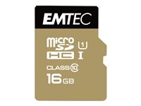 EMTEC Gold+ - flash-minneskort - 16 GB - microSD ECMSDM16GHC10GP