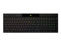 CORSAIR Gaming K100 AIR RGB - tangentbord - ultratunn - QWERTZ - tysk CH-913A01U-DE