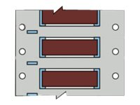 Brady PermaSleeve Wire Marking B-342 - fodral - matt - 500 stk - 50.8 x 4.6 mm 3PS-094-2-BR-S