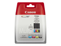 Canon CLI-551 C/M/Y/BK Multipack - 4-pack - svart, gul, cyan, magenta - original - bläcktank 6509B009