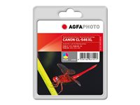 AgfaPhoto - färg (cyan, magenta, gul) - kompatibel - bläckpatron (alternativ för: Canon 8288B001, Canon CL-546XL) APCCL546CXL