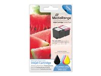 MediaRange - 2-pack - svart, färg (cyan, magenta, gul) - kompatibel - bläckpatron (alternativ för: HP 901) MRHP901XLBC