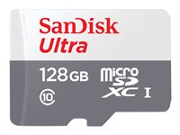 SanDisk Ultra - flash-minneskort - 128 GB - mikroSDXC UHS-I SDSQUNR-128G-GN3MA