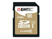 EMTEC Gold+ - flash-minneskort - 16 GB - SDHC ECMSD16GHC10GP