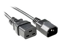MicroConnect - förlängningskabel för ström - IEC 60320 C19 till IEC 60320 C14 - 3 m PE0191430