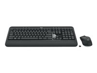 Logitech MK540 Advanced - sats med tangentbord och mus - slovensk - mörkgrå Inmatningsenhet 920-008692