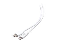 C2G 10ft (3m) USB-C Male to Lightning Male Sync and Charging Cable - White - Lightning-kabel - Lightning / USB - 3.05 m C2G54560