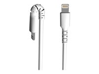 StarTech.com 1m tålig vitt USB-A till Blixtkabel - Tungt, robust aramifiber USB typ A till Blixtladdare/synkron strömsladd - Apple MFi-certifierad iPad/iPhone 12 - Lightning-kabel - Lightning / USB - 1 m RUSBLTMM1M