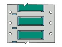 Brady PermaSleeve Wire Marking B-342 - fodral - matt - 100 etikett (er) - 50.8 x 42.16 mm 3PS-1000-2-GR-S