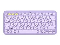 Logitech K380 Multi-Device Bluetooth Keyboard - tangentbord - AZERTY - fransk - lavender lemonade 920-011154