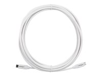 StarTech.com USB C to USB C Cable - 13 ft / 4m - 5A PD - M/M - White - USB 2.0 - USB-IF Certified - USB Type C Cable - USB C Charging Cable (USB2C5C4MW) - USB typ C-kabel - 24 pin USB-C till 24 pin USB-C - 4 m USB2C5C4MW