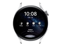 Huawei Watch 3 Elite Edition - rostfritt stål - smart klocka med rem - blågrå - 16 GB 55026818