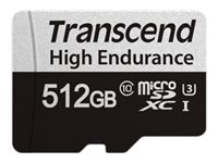 Transcend USD350V - flash-minneskort - 512 GB - mikroSDXC UHS-I TS512GUSD350V
