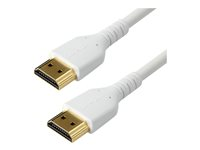 StarTech.com 1 m premium höghastighets HDMI-kabel med Ethernet - 4K 60 Hz - HDMI-kabel med Ethernet - 1 m RHDMM1MPW