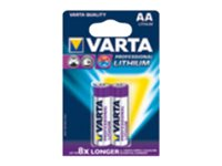 Varta Professional Lithium batteri - 2 x AA-typ - Li 6106301402