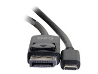 C2G 6ft USB C to DisplayPort Cable - 4K 30Hz - extern videoadapter - svart 26902
