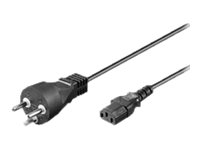 MicroConnect - strömkabel - power IEC 60320 C13 till DK 2-5A - 1 m PE12041R