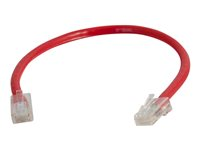 C2G Cat5e Non-Booted Unshielded (UTP) Network Patch Cable - patch-kabel - 50 cm - röd 83080