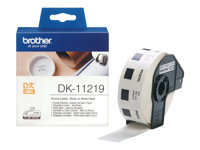 Brother DK-11219 - etiketter - 1200 stk - Rulle (1,2 cm) DK11219