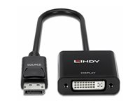 Lindy DisplayPort to DVI-D Adapter - videokonverterare - Parade PS171 - svart 41734