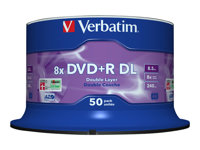 Verbatim - DVD+R DL x 50 - 8.5 GB - lagringsmedier 43758