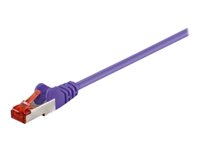 MicroConnect nätverkskabel - 1 m - lila SSTP601P