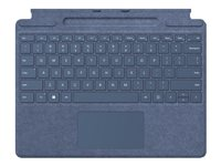 Microsoft Surface Pro Signature Keyboard - tangentbord - med pekplatta, accelerometer, Förvarings- och laddningsfack för Surface Slim Pen 2 - QWERTY - holländsk - safir Inmatningsenhet 8XB-00099