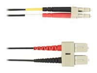 Black Box patch-kabel - 10 m - svart FOCMR50-010M-SCLC-BK