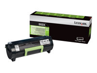 Lexmark 502X - Extra lång livslängd - svart - original - tonerkassett - LCCP, LRP 50F2X00