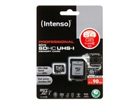 Intenso - flash-minneskort - 64 GB - mikroSDXC UHS-I 3433490