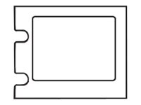 Brady Engraved Plate Replacement B-593 Raised Profile - etiketter - blank - 450 etikett (er) - 44.99 x 14.99 mm B30EP-172-593-WT