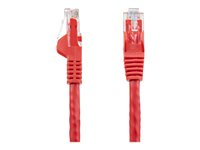 StarTech.com 75ft CAT6 Ethernet Cable, 10 Gigabit Snagless RJ45 650MHz 100W PoE Patch Cord, CAT 6 10GbE UTP Network Cable w/Strain Relief, Red, Fluke Tested/Wiring is UL Certified/TIA - Category 6 - 24AWG (N6PATCH75RD) - patch-kabel - 22.9 m - röd N6PATCH75RD