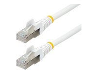 StarTech.com 10m CAT6a Ethernet Cable - White - Low Smoke Zero Halogen (LSZH) - 10GbE 500MHz 100W PoE++ Snagless RJ-45 w/Strain Reliefs S/FTP Network Patch Cord - patch-kabel - 10 m - vit NLWH-10M-CAT6A-PATCH