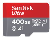 SanDisk Ultra - flash-minneskort - 400 GB - mikroSDXC UHS-I SDSQUAR-400G-GN6MA