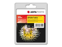 AgfaPhoto - foto-svart - kompatibel - återanvänd - bläckpatron (alternativ för: Epson 26XL, Epson C13T26314010, Epson T2631) APET263PBD