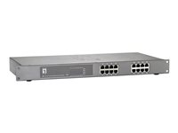 LevelOne FEP-1612W150 - switch - 16 portar - rackmonterbar FEP-1612W150