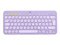 Logitech K380 Multi-Device Bluetooth Keyboard - tangentbord - QWERTZ - tysk - lavender lemonade 920-011152